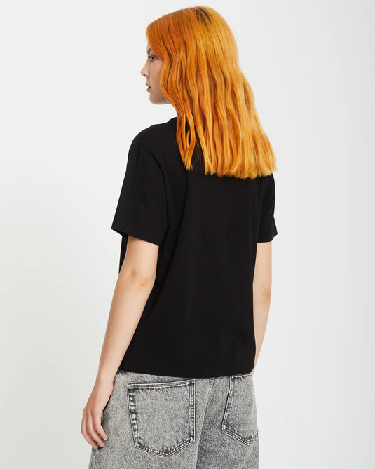 Volcom Women's Radical Daze Up T-Shirt Black B3512514_BLK