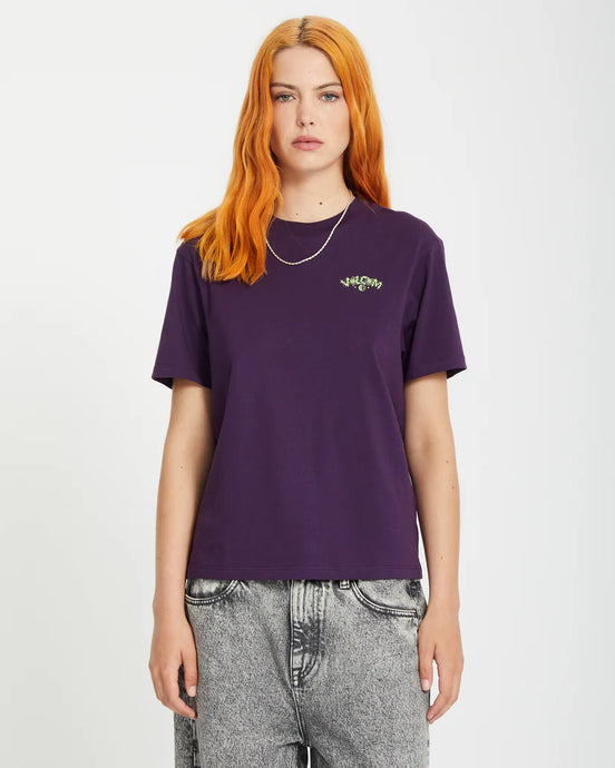 Volcom Women's Radical Daze Up T-Shirt Grape Royale B3512514_GPR