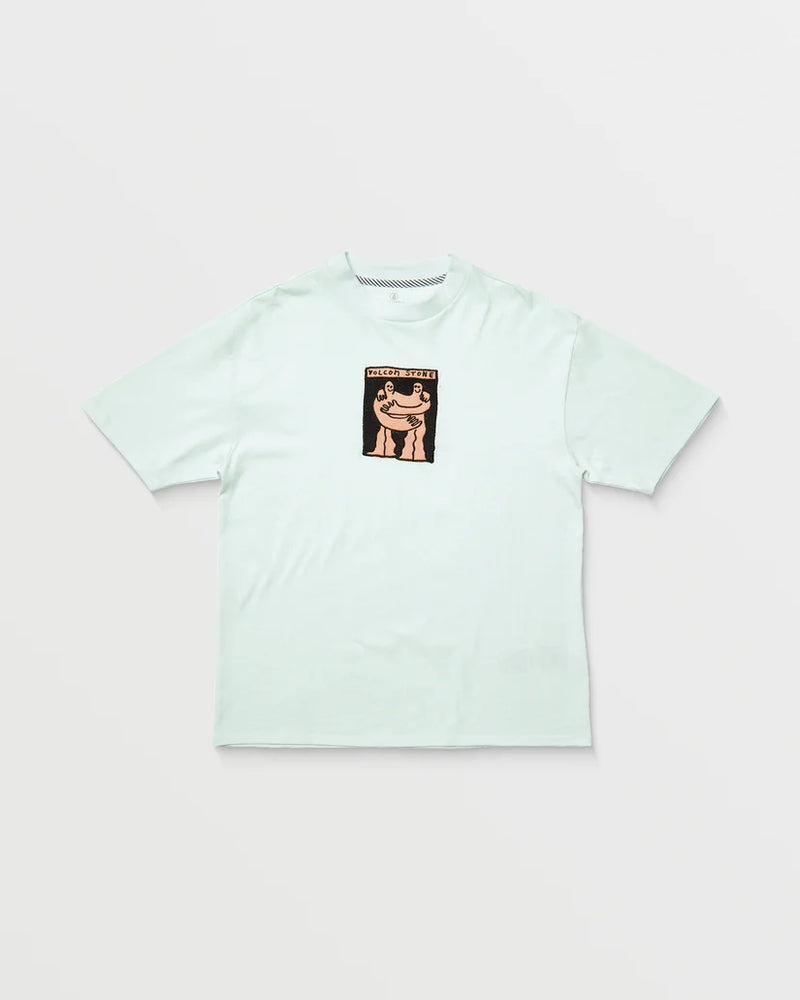 Load image into Gallery viewer, Volcom Women&#39;s Downtown T-Shirt Cloud Blue B3512516_CLB
