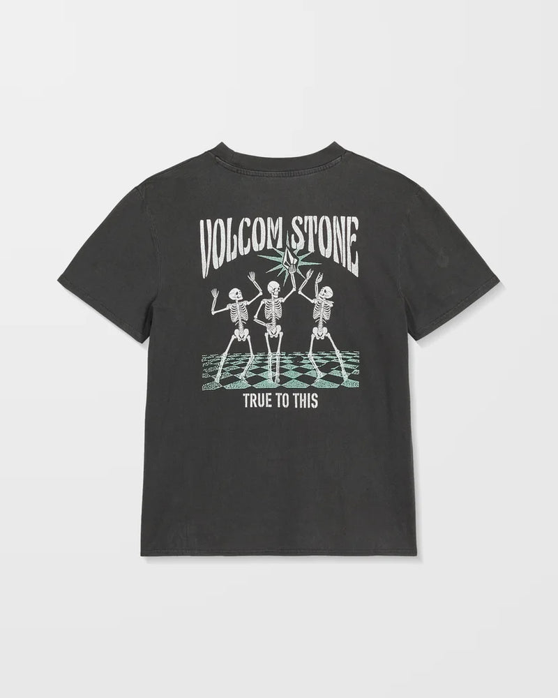 Load image into Gallery viewer, Volcom Womens' Lock It Up T-Shirt Vintage Black B3532504_VBK
