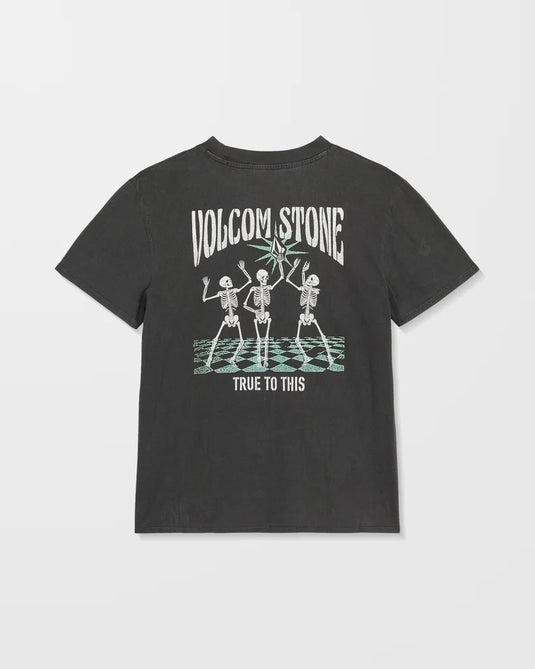 Volcom Womens' Lock It Up T-Shirt Vintage Black B3532504_VBK