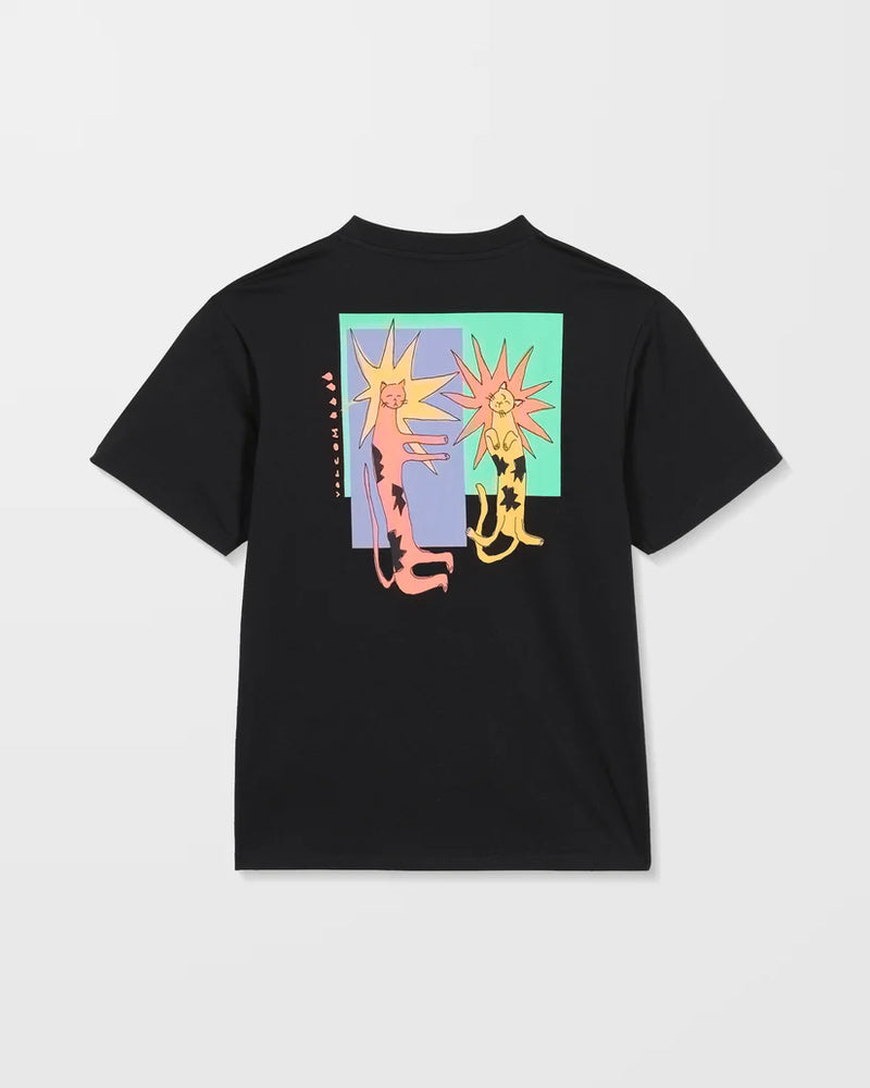 Load image into Gallery viewer, Volcom Women&#39;s Radical Daze Up T-Shirt Black B3532508-BLK
