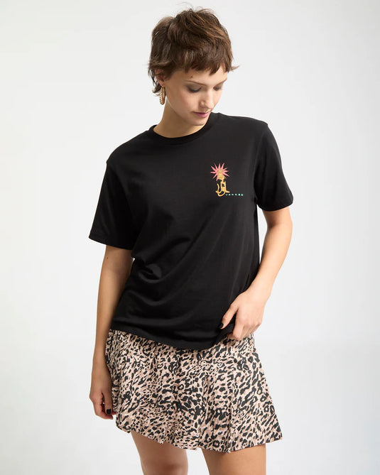 Volcom Women's Radical Daze Up T-Shirt Black B3532508-BLK