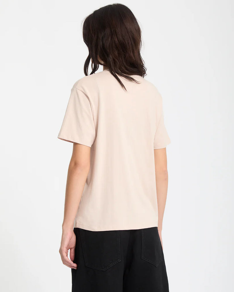 Load image into Gallery viewer, Volcom Women&#39;s Radical Daze Up T-Shirt Khakiest B3532508-KST
