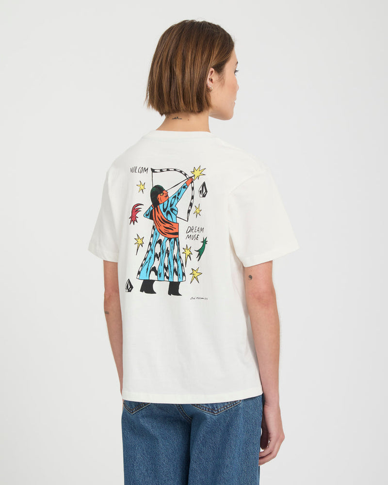 Load image into Gallery viewer, Volcom Women's Radical Daze Up T-Shirt Off White B3532603-OFW

