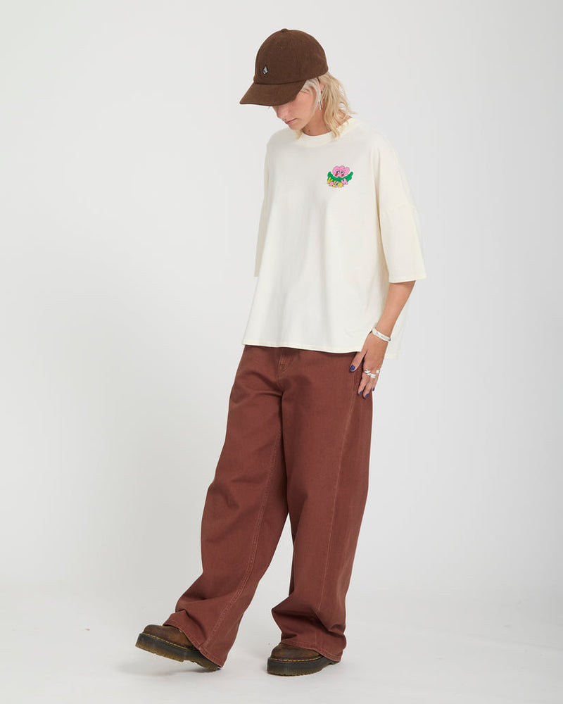 Load image into Gallery viewer, Volcom Women's Voltrip T-Shirt Off White B3532605-OFW
