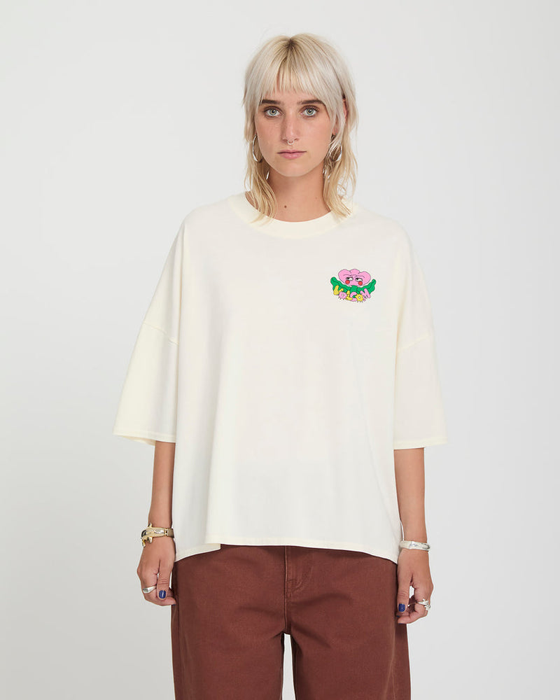 Load image into Gallery viewer, Volcom Women's Voltrip T-Shirt Off White B3532605-OFW
