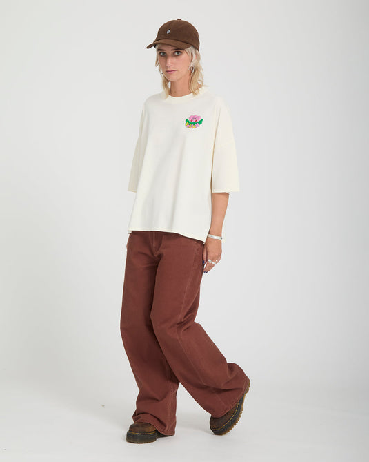 Volcom Women's Voltrip T-Shirt Off White B3532605-OFW