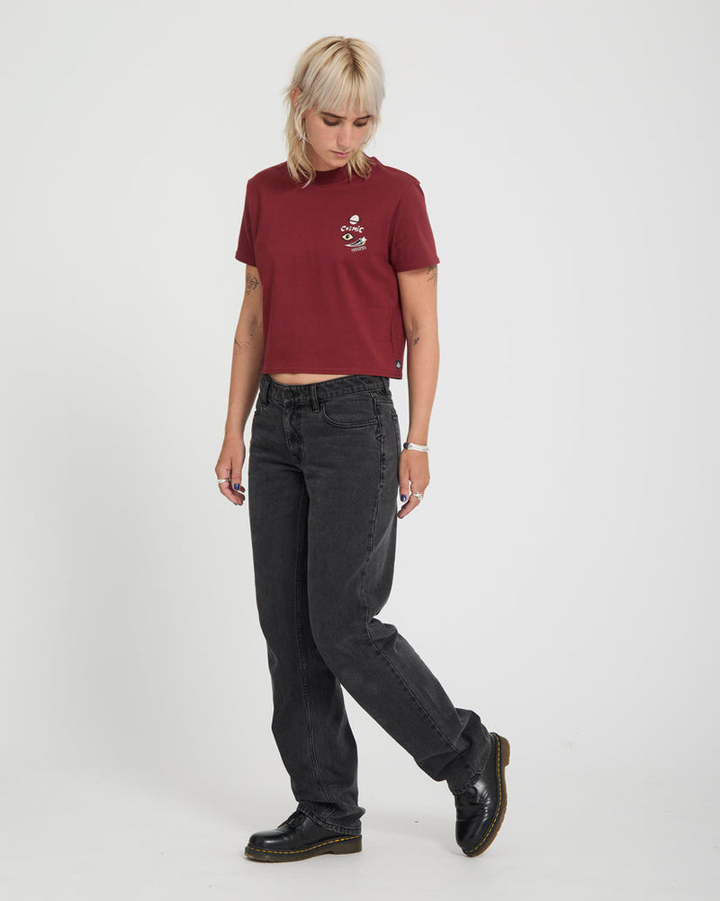 Load image into Gallery viewer, Volcom Women's Ozzy II T-Shirt Brick B3532607-BRK
