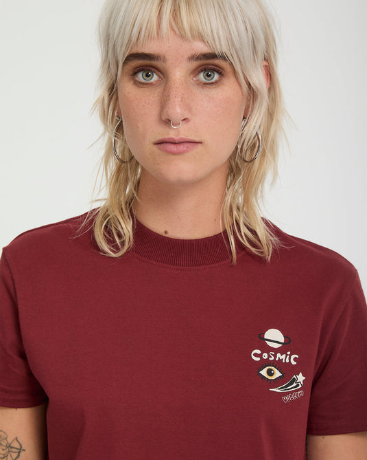 Volcom Women's Ozzy II T-Shirt Brick B3532607-BRK