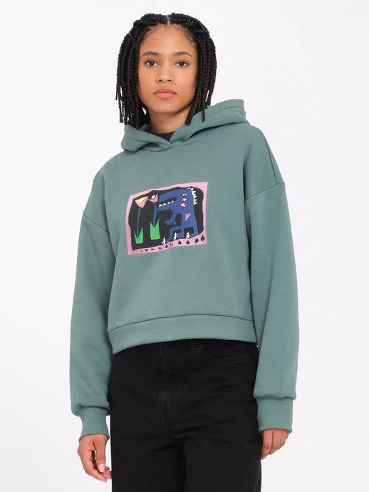 Volcom Women's Longo Hoodie Sea Green B4132408_SGN