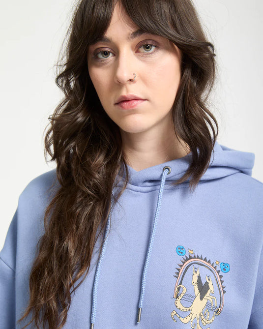 Volcom Women's Moove On Hoodie Carolina Blue B4132508-CNA