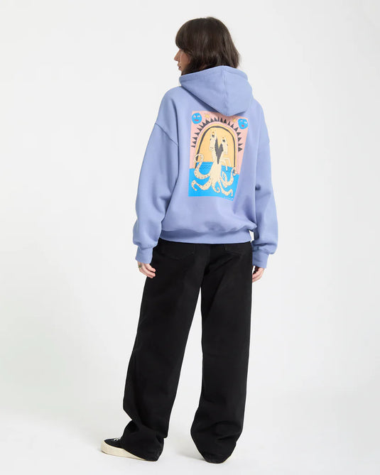 Volcom Women's Moove On Hoodie Carolina Blue B4132508-CNA