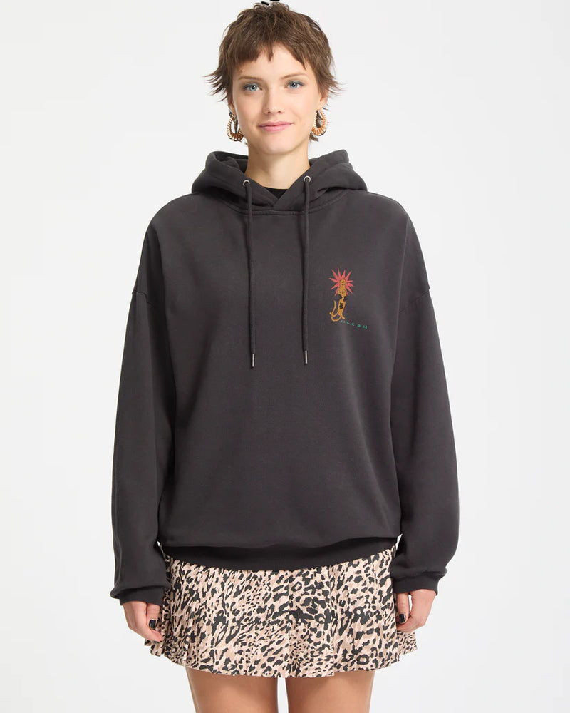 Load image into Gallery viewer, Volcom Women&#39;s Radical Daze Hoodie Black B4132509-BLK

