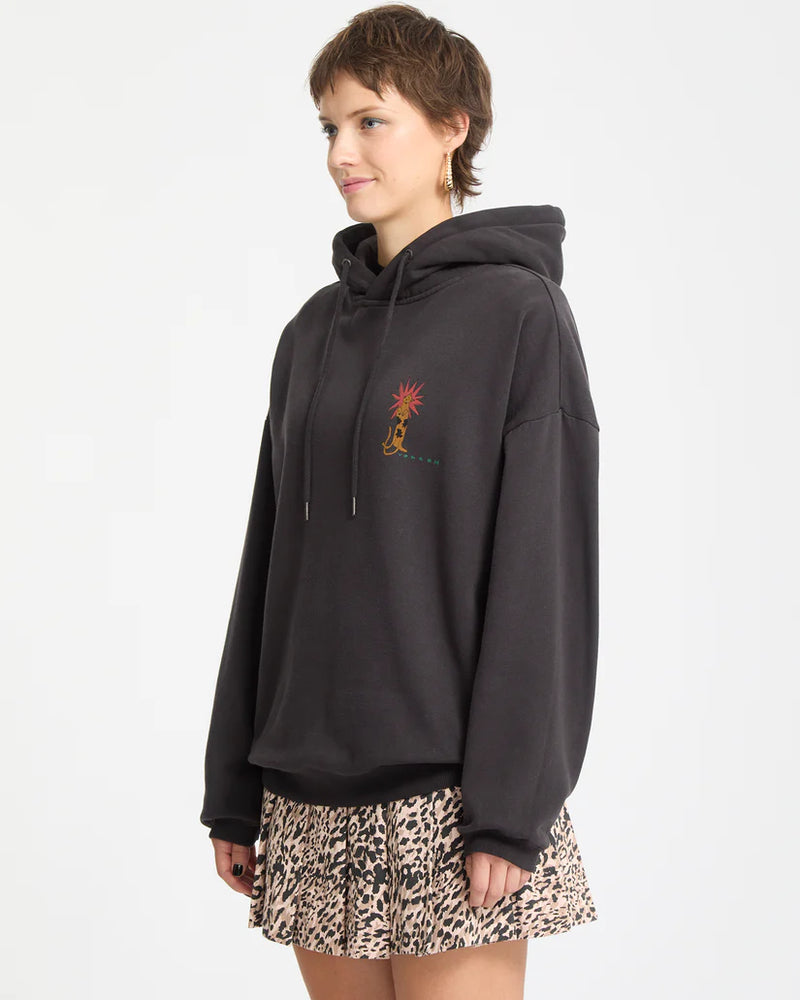 Load image into Gallery viewer, Volcom Women&#39;s Radical Daze Hoodie Black B4132509-BLK
