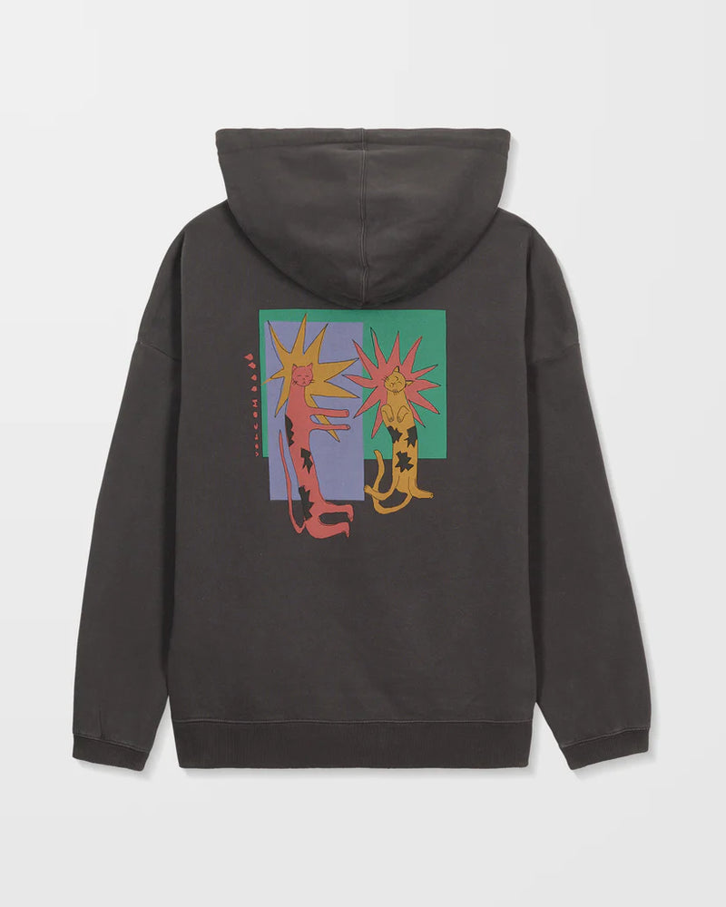 Load image into Gallery viewer, Volcom Women&#39;s Radical Daze Hoodie Black B4132509-BLK
