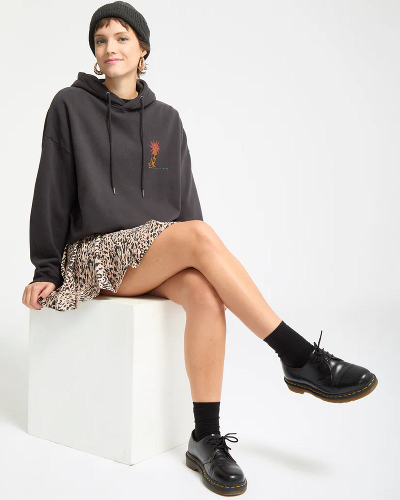Load image into Gallery viewer, Volcom Women&#39;s Radical Daze Hoodie Black B4132509-BLK
