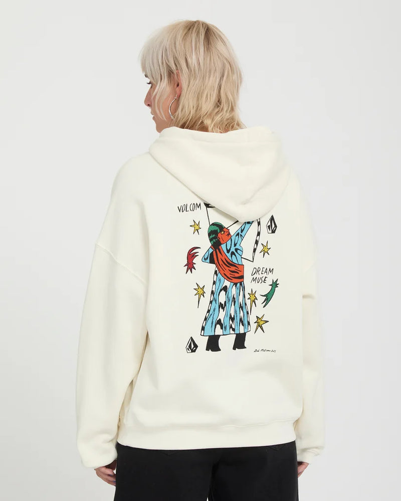 Load image into Gallery viewer, Volcom Women's Radical Daze Up Hoodie Off White B4132602-OFW
