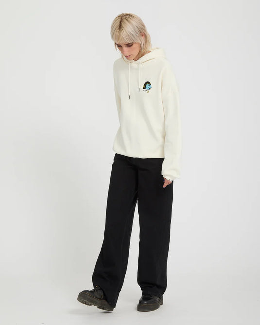 Volcom Women's Radical Daze Up Hoodie Off White B4132602-OFW