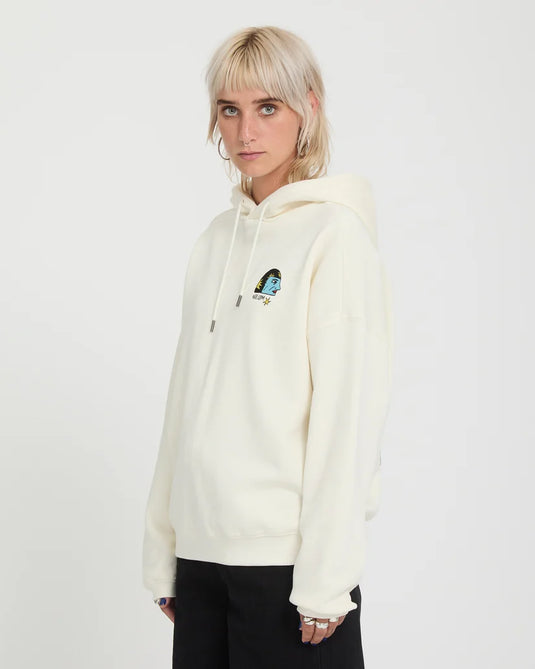 Volcom Women's Radical Daze Up Hoodie Off White B4132602-OFW
