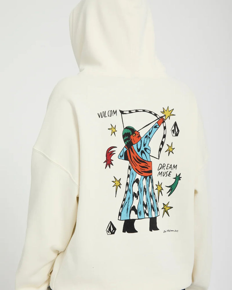 Load image into Gallery viewer, Volcom Women's Radical Daze Up Hoodie Off White B4132602-OFW
