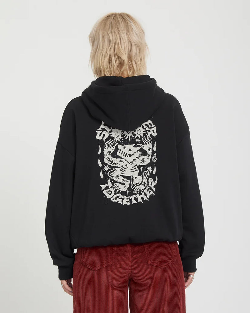 Load image into Gallery viewer, Volcom Woman's Moove On Hoodie Vintage Black B4132603-VBK
