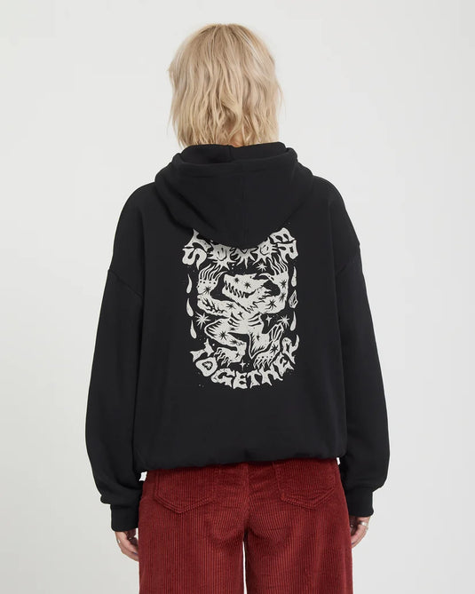 Volcom Woman's Moove On Hoodie Vintage Black B4132603-VBK