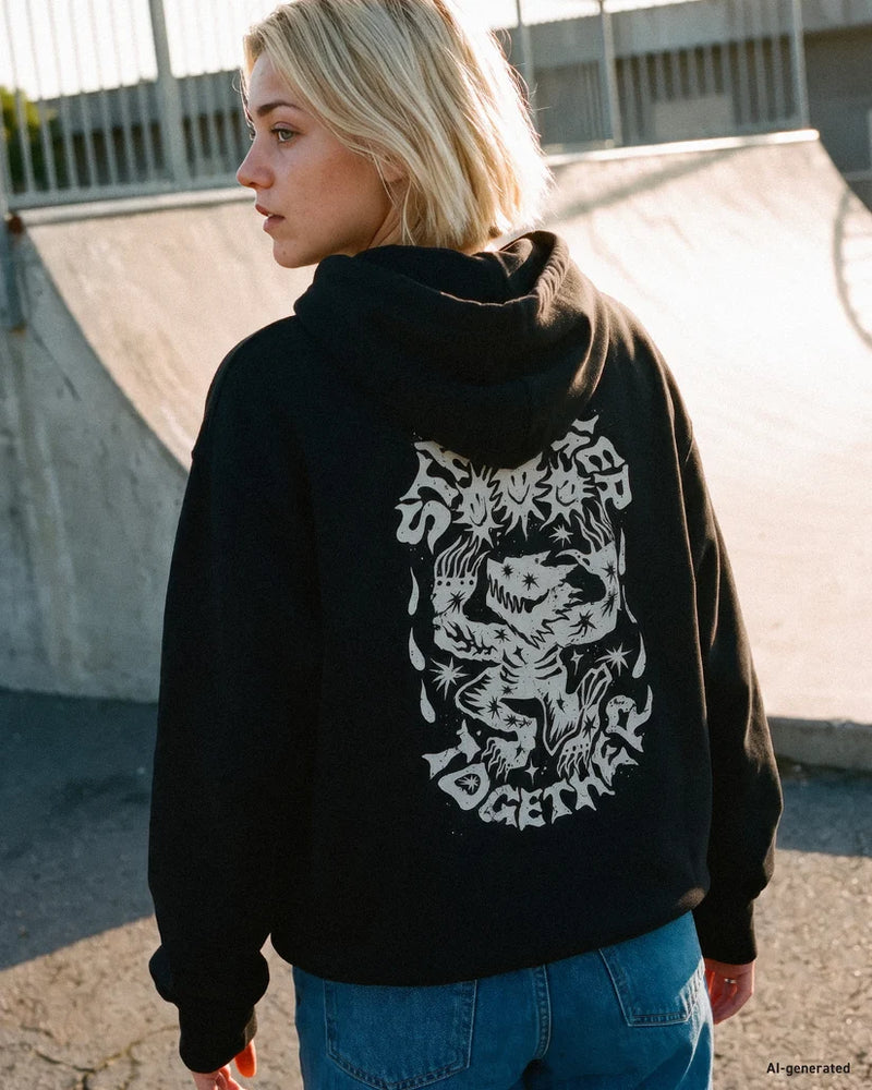 Load image into Gallery viewer, Volcom Woman's Moove On Hoodie Vintage Black B4132603-VBK
