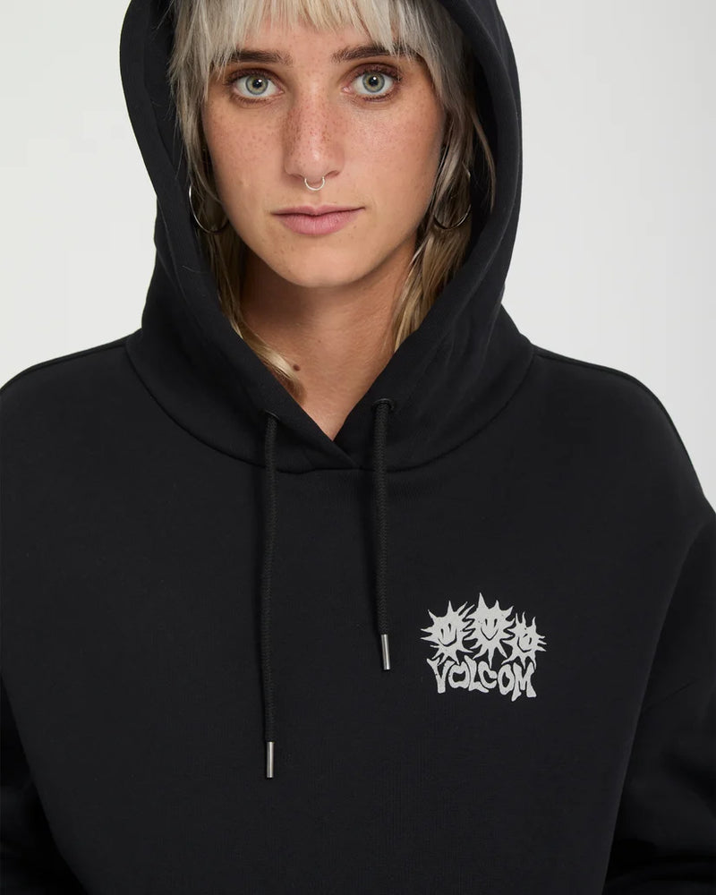 Load image into Gallery viewer, Volcom Woman's Moove On Hoodie Vintage Black B4132603-VBK
