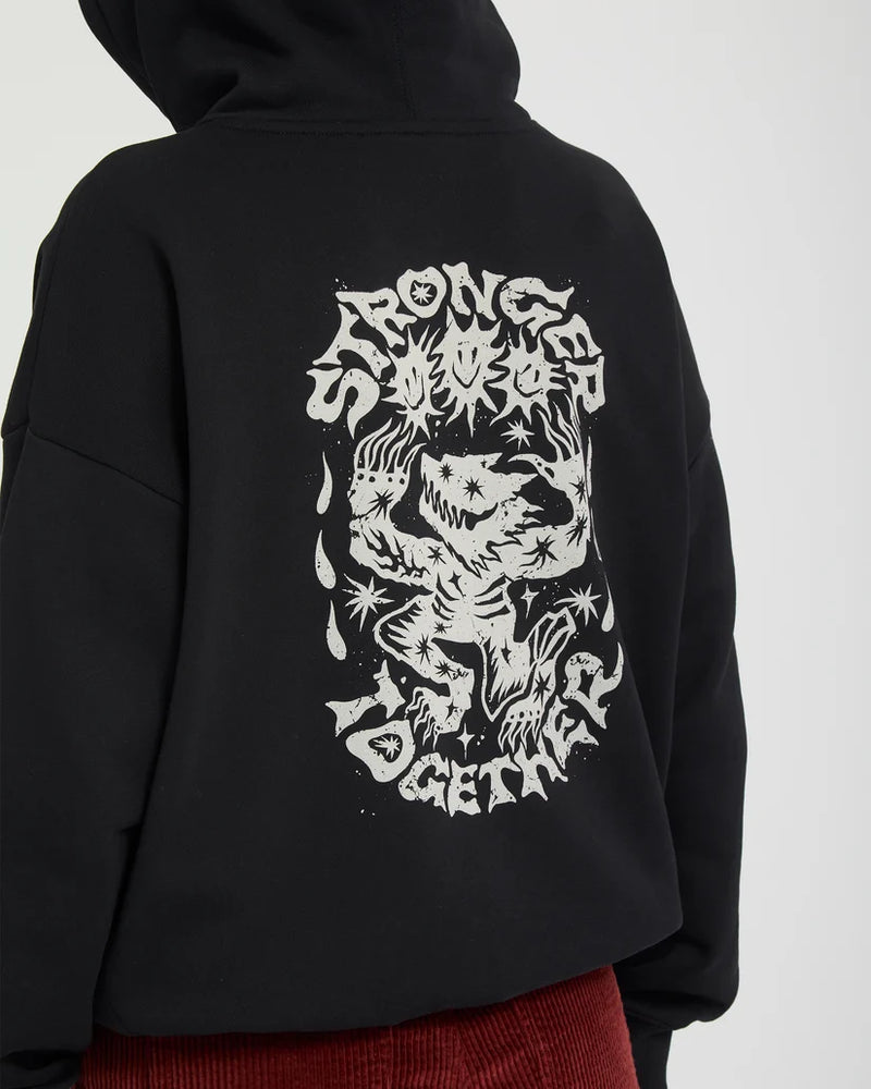 Load image into Gallery viewer, Volcom Woman's Moove On Hoodie Vintage Black B4132603-VBK
