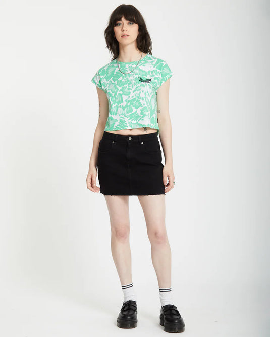 Volcom Women's Alix Boxy T-Shirt Jade B4512502_JDE