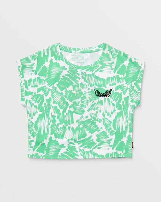 Volcom Women's Alix Boxy T-Shirt Jade B4512502_JDE