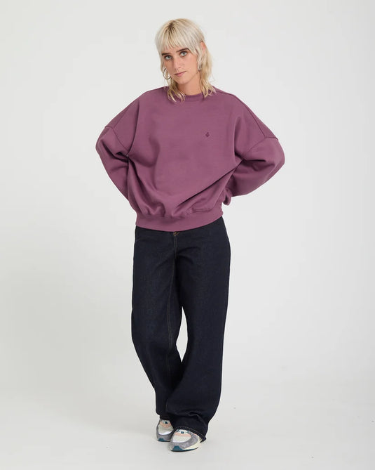 Volcom Women's Sto'N Sweatshirt Orchid B4632601-ORD