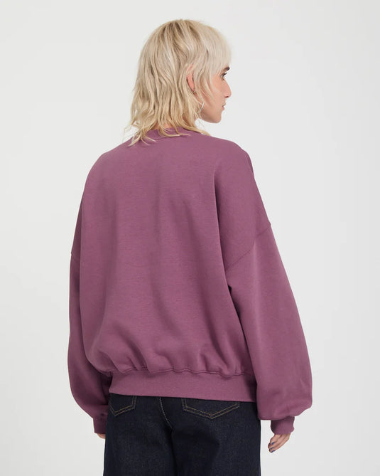 Volcom Women's Sto'N Sweatshirt Orchid B4632601-ORD