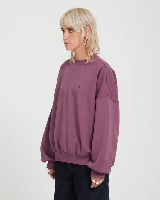 Volcom Women's Sto'N Sweatshirt Orchid B4632601-ORD