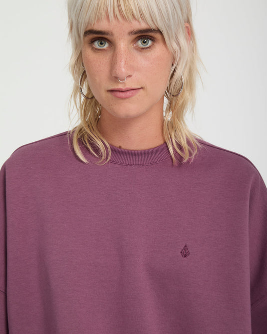 Volcom Women's Sto'N Sweatshirt Orchid B4632601-ORD