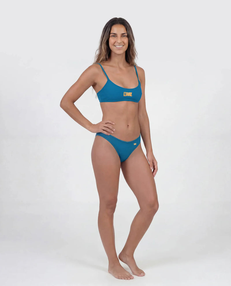 Load image into Gallery viewer, We Ride Local Women's Oahu Brazil Bikini Top Blue FBTO_SS25
