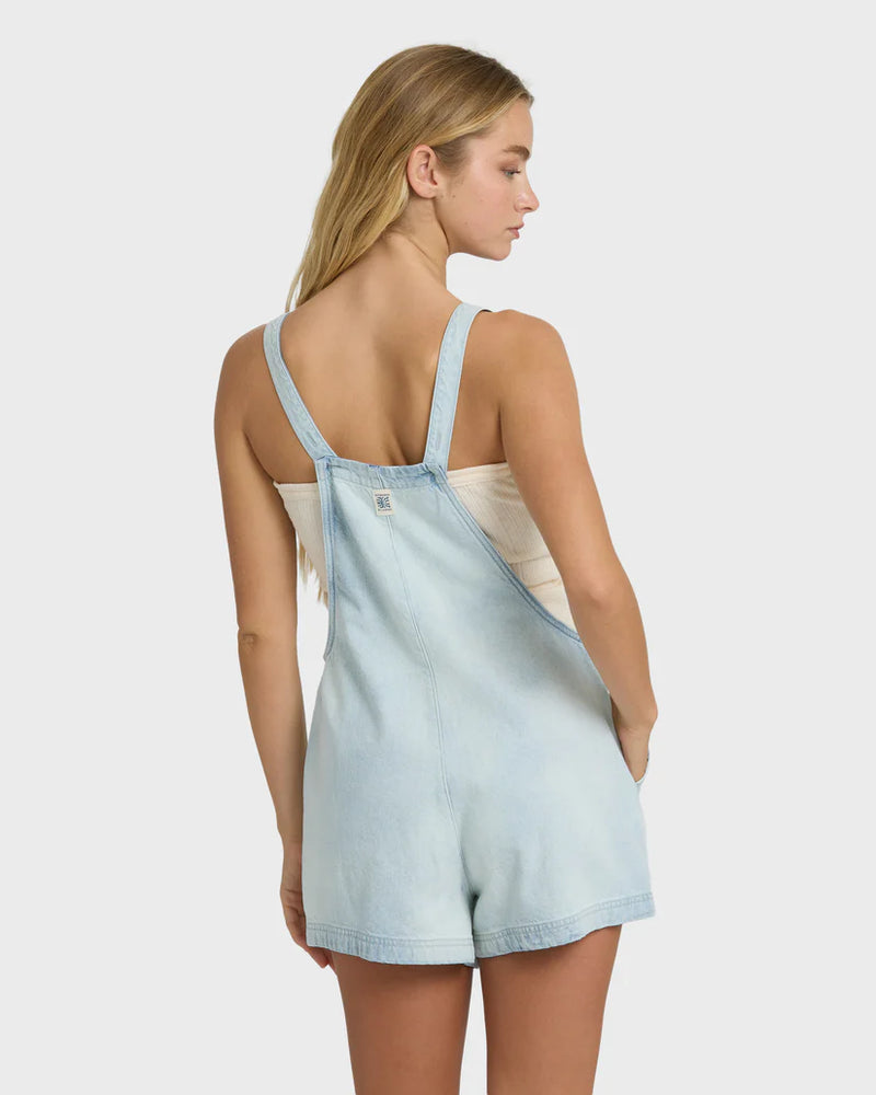 Load image into Gallery viewer, Billabong Women's Beach Crush Denim Overalls Blue Mist BL000176-BMT

