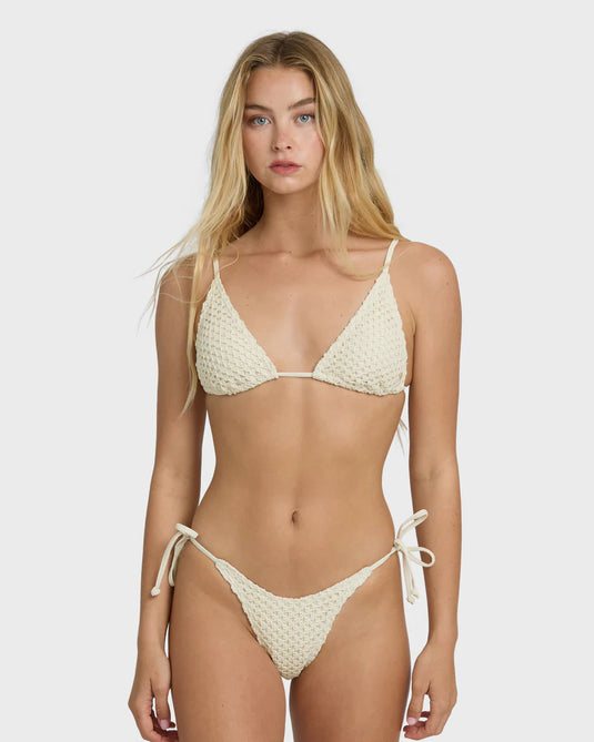 Billabong Women's Twisted Tides Tie-side Dippi Bikini Bottom White Cap BL000297-WCP