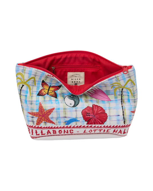 Billabong Women's Lottie Hall Dry Pouch White Multi BL000584-WTI