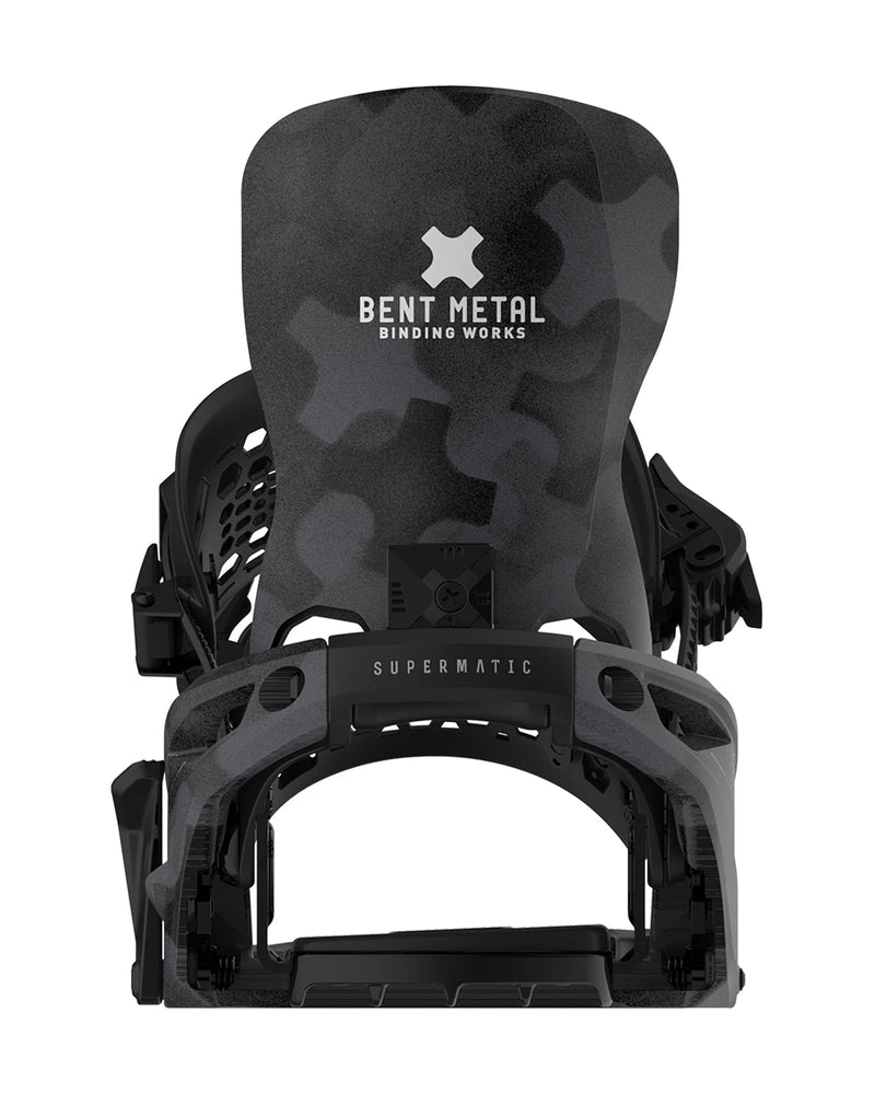 Load image into Gallery viewer, Bent X Metal Men's Lightning Supermatic Snowboard Bindings Black 25BN013
