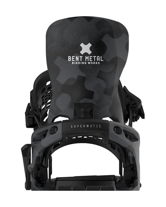 Bent X Metal Men's Lightning Supermatic Snowboard Bindings Black 25BN013
