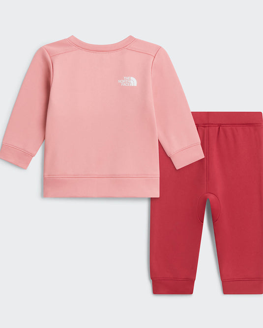 The North Face Kids' TNF Performance Baby Fleece Two-Piece Set Primrose-Fermented Clay NF0A8CV1S9B