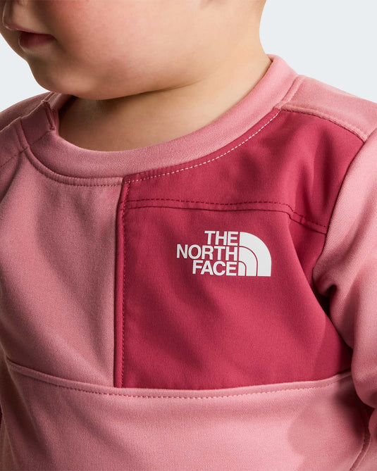 The North Face Kids' TNF Performance Baby Fleece Two-Piece Set Primrose-Fermented Clay NF0A8CV1S9B