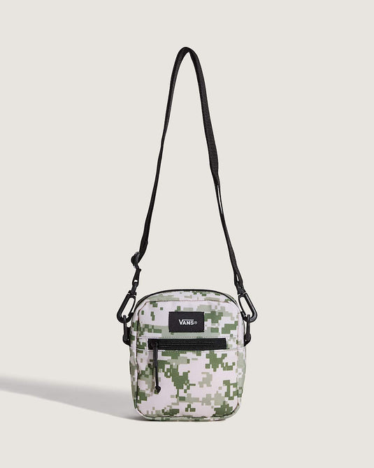 Vans Unisex Bail Shoulder Bag Neutral Olive Green/Marshmallow White VN000MP6GCY