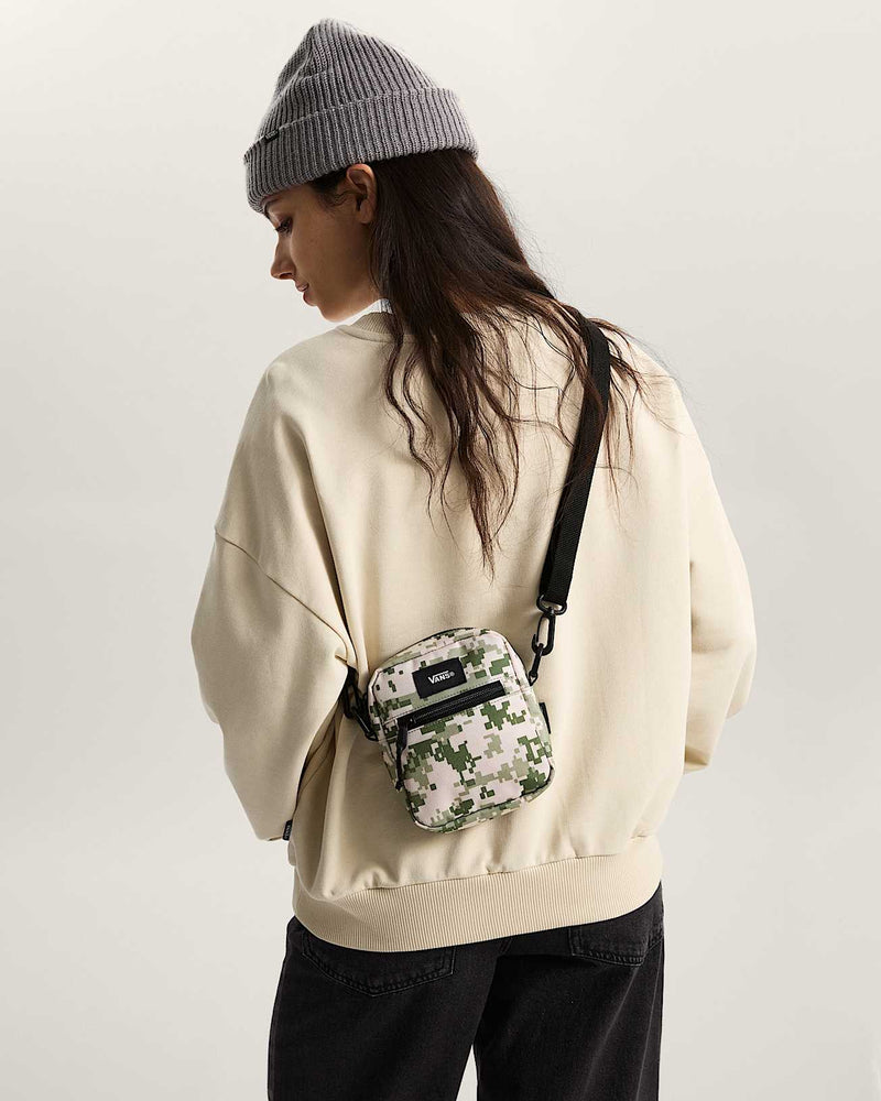 Load image into Gallery viewer, Vans Unisex Bail Shoulder Bag Neutral Olive Green/Marshmallow White VN000MP6GCY
