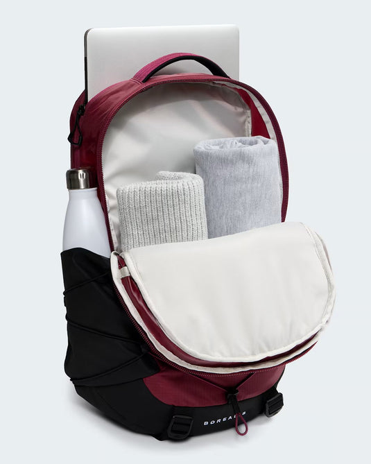 The North Face Unisex Borealis 28L Backpack Burgundy Crush/TNF Black NF0A52SERH1