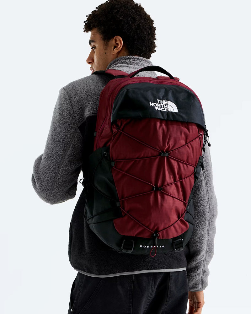 Load image into Gallery viewer, The North Face Unisex Borealis 28L Backpack Burgundy Crush/TNF Black NF0A52SERH1
