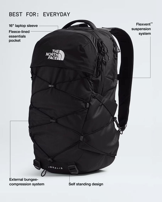 The North Face Unisex Borealis 28L Backpack TNF Black/TNF Black NF0A52SE4HF