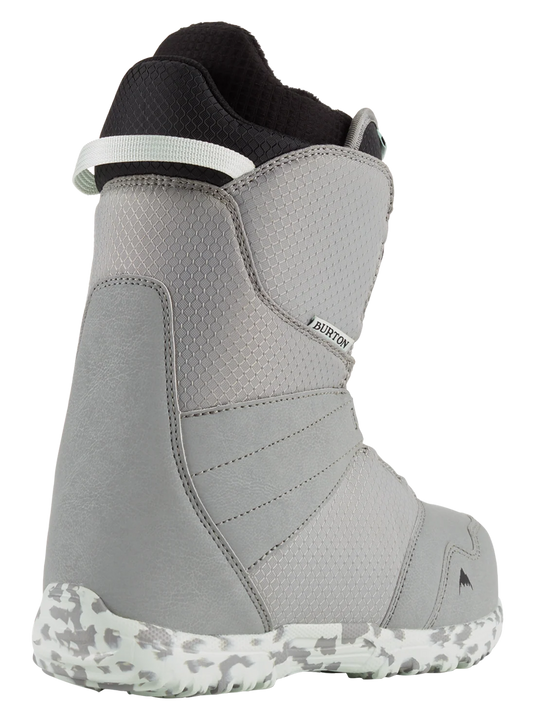 Burton Kids' Zipline BOA Snowboard Boots Gray/Neo-Mint 13191104020